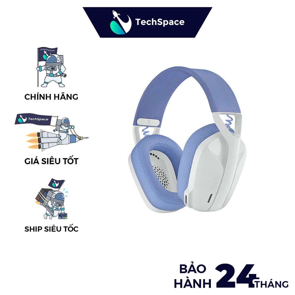 Tai nghe không dây siêu nhẹ Logitech G435 LightSpeed  -Bảo hành 24 tháng