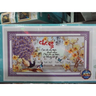 Tranh đính đá Cha Mẹ DF517 (120*64) chưa đính