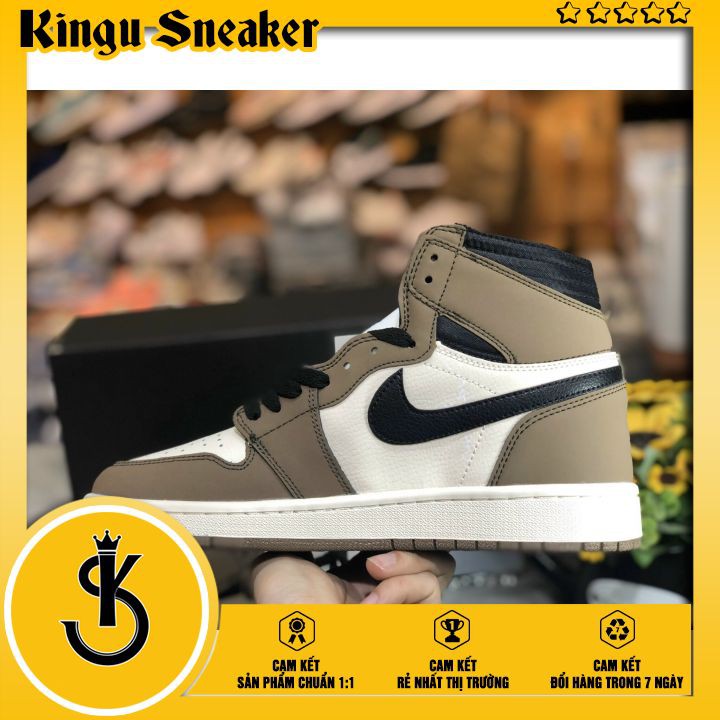 Jordan Air 1 - Nâu Đất 1:1 🟡 [HÀNG CHUẨN 1:1 + FULL BOX] 🟡 Giày Nam Cổ Cao Bản Chuẩn 1:1 Cao Cấp | BigBuy360 - bigbuy360.vn