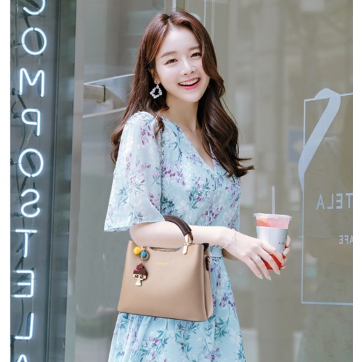 Túi Đeo Chéo Hình Hoạt Hình Màu Macaron Thời Trang Cho Nữ