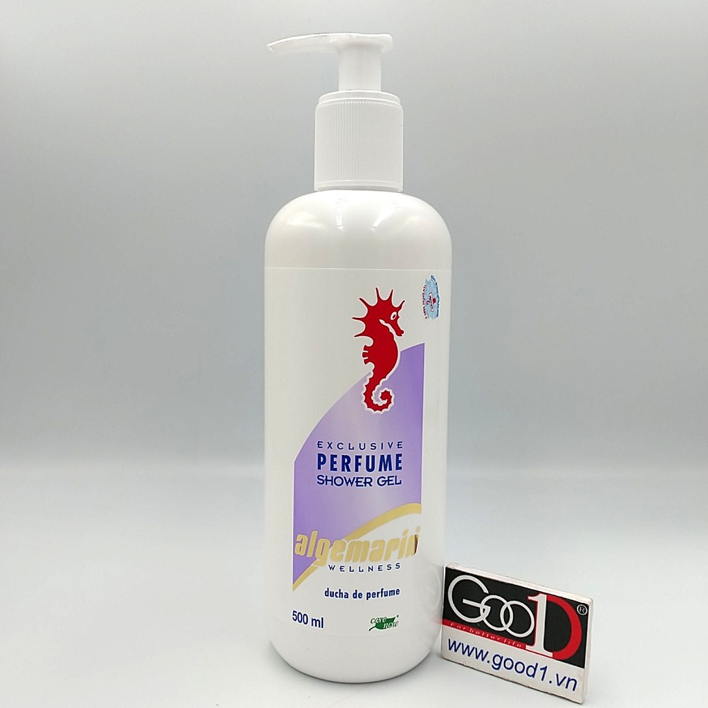 Sữa tắm trắng da dưỡng thể cá ngựa Algemarin Perfume chai vòi 500ml Đức- Nhập khẩu chính hãng-Good1.vn
