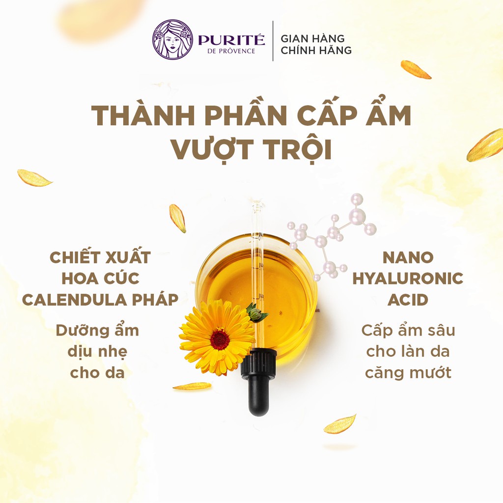 Nước Cân Bằng Purité Dịu Da Dưỡng Ẩm Hoa Cúc Calendula 30ml