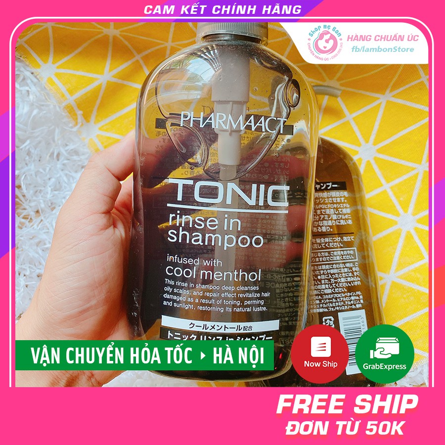 [CHUẨN AIR] Dầu Gội Dành Cho Nam Tonic Pharmaact 600ml Nhật Bản