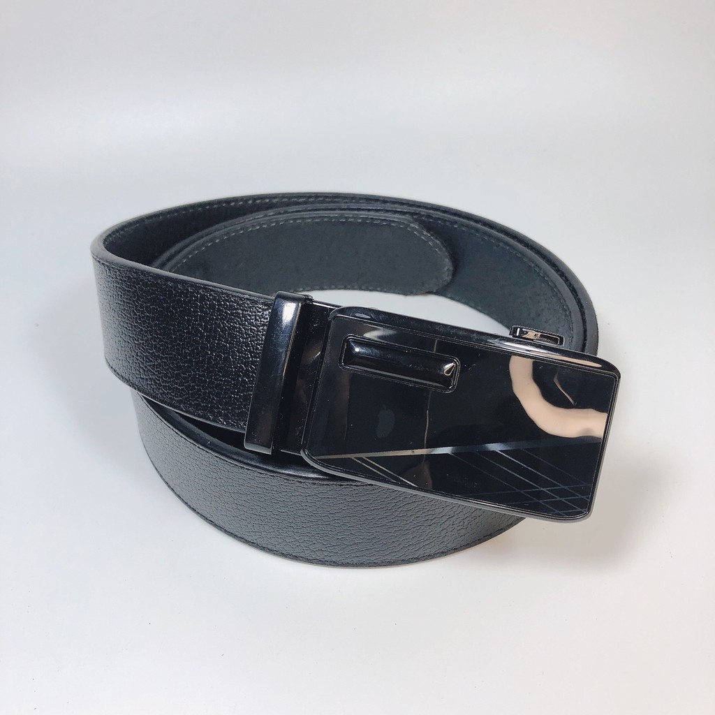 Thắt Lưng Nam Da Bò Cao Cấp, Dây Nịt Da Nguyên Tấm Khóa Tự Động - BH 24 Tháng