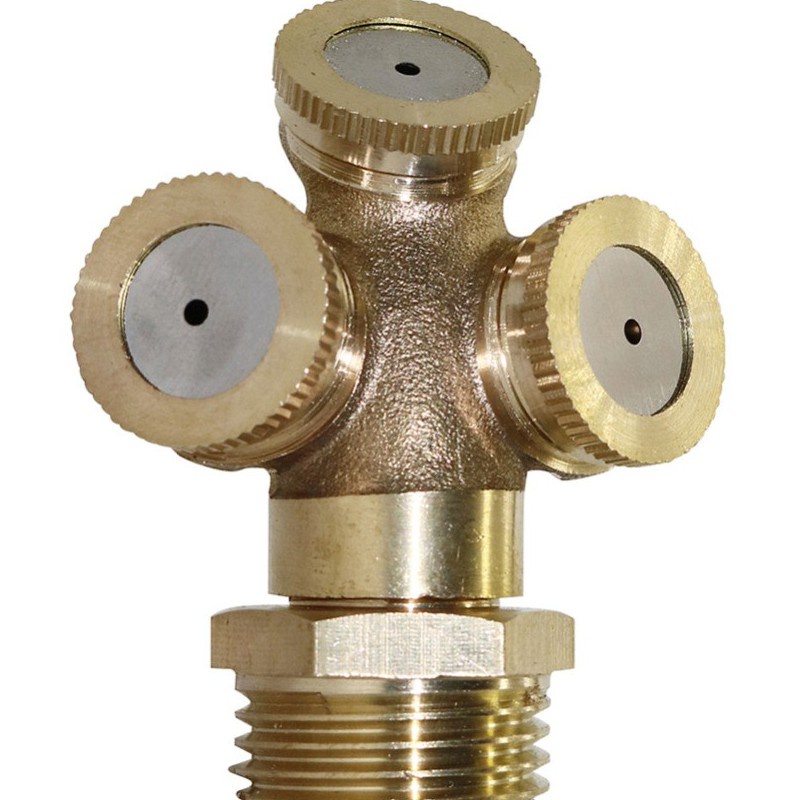 1Pc 1,2,3,4 Lỗ Bằng Đồng Xịt phun sương Vòi Tưới Tưới Vườn Tưới Cây