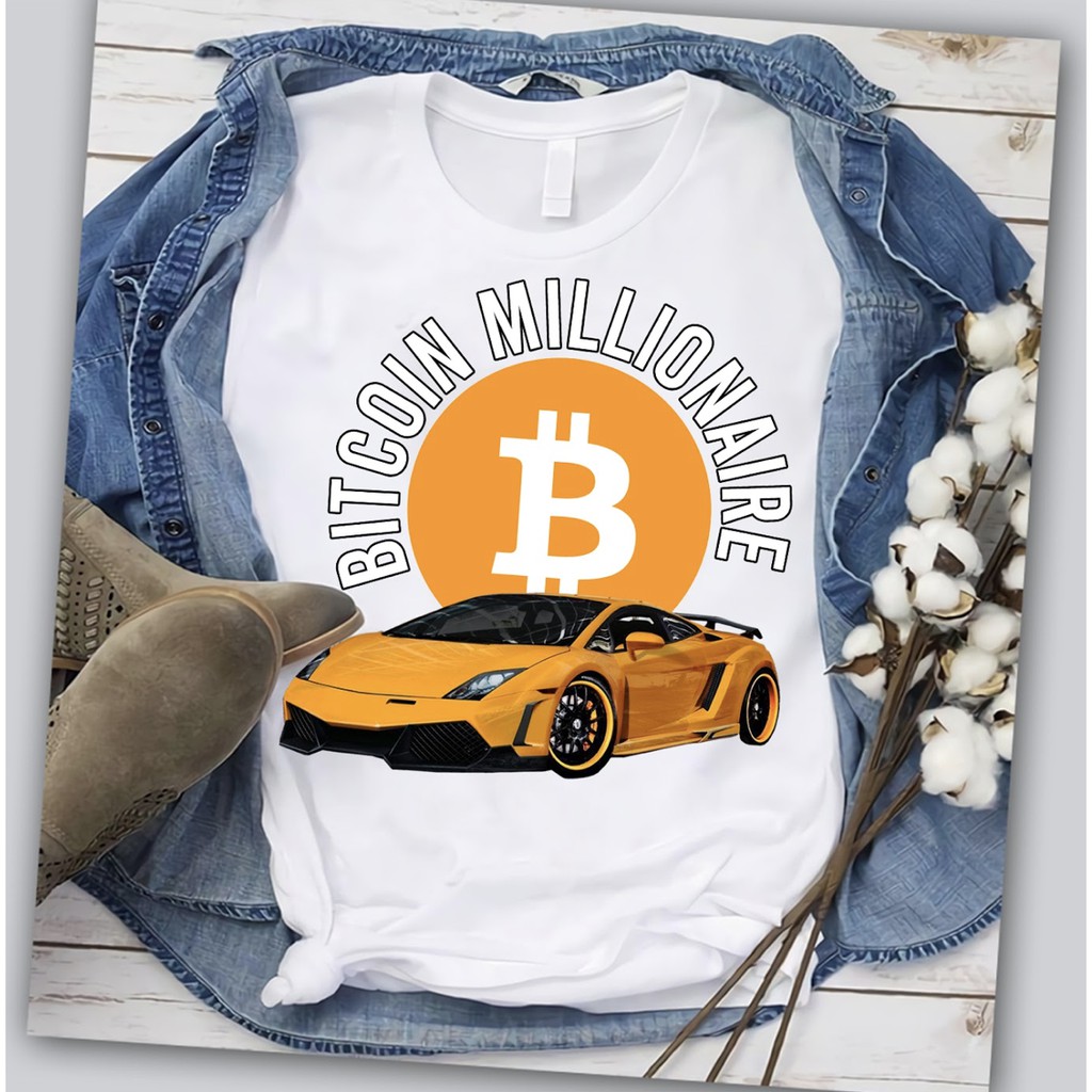 Siêu Sale Áo Thun Bitcoin Tiền Ảo Tiền Kỹ Thuật Số Kiểu Dáng Unisex