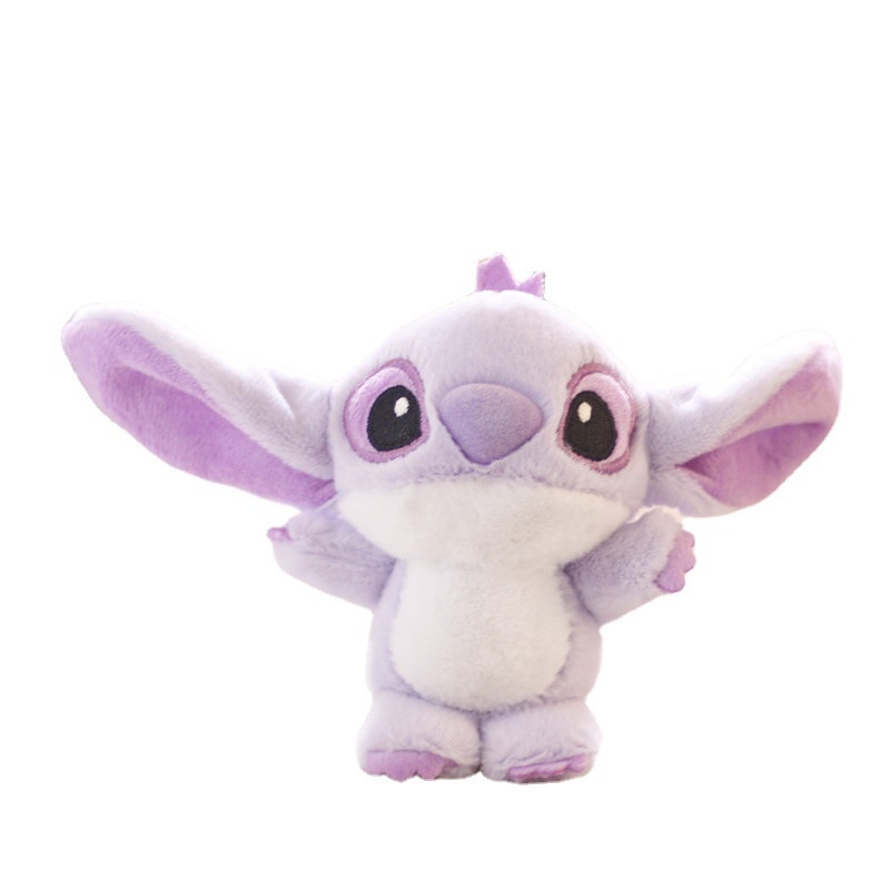 Móc Khóa Hình Stitch Nhồi Bông Màu Tím Dễ Thương