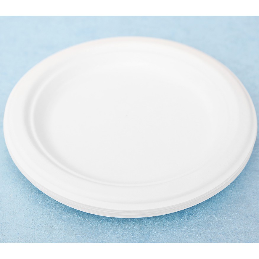 10 Đĩa Tròn Bã Mía 18cm