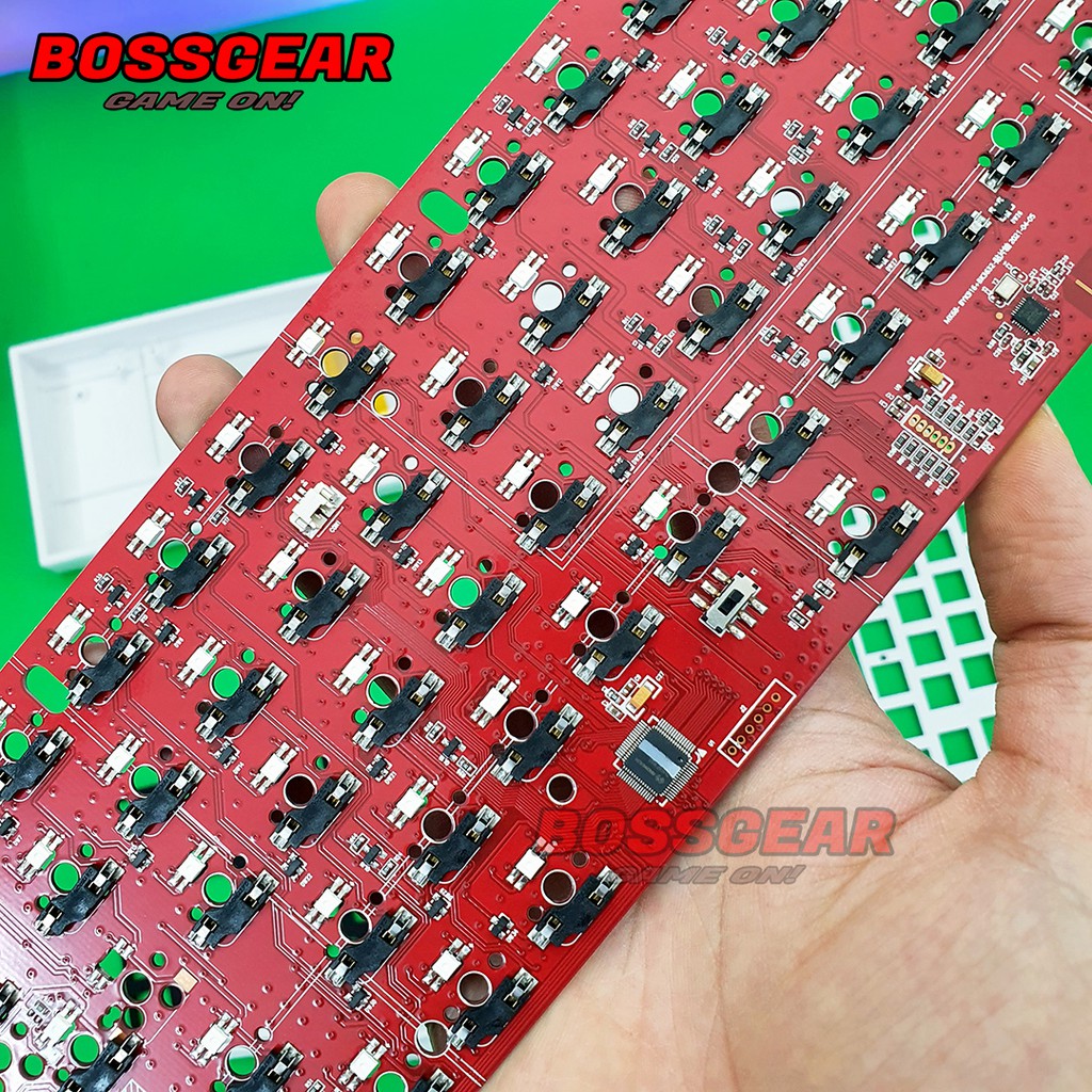 Bộ KIT DIY F68 RGB 3 chuẩn kết nối type-c 2.4G Bluetooth 5.0 Hotswap 5 pin có mút tiêu âm Pin 4000Mah