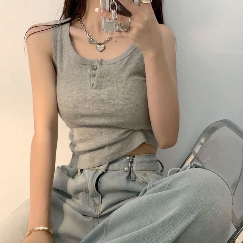 Áo Hai Dây Dáng Nhỏ In Hình Gia Vị Cho Nữ Giới Với Áo Sơ Mi Phần Lưng Đẹp Của Cô Gái Nổi Tiếng Giải Quyến Rũ Châu Án Kiêu Hãi Châu Án Fentown Fentire3.15