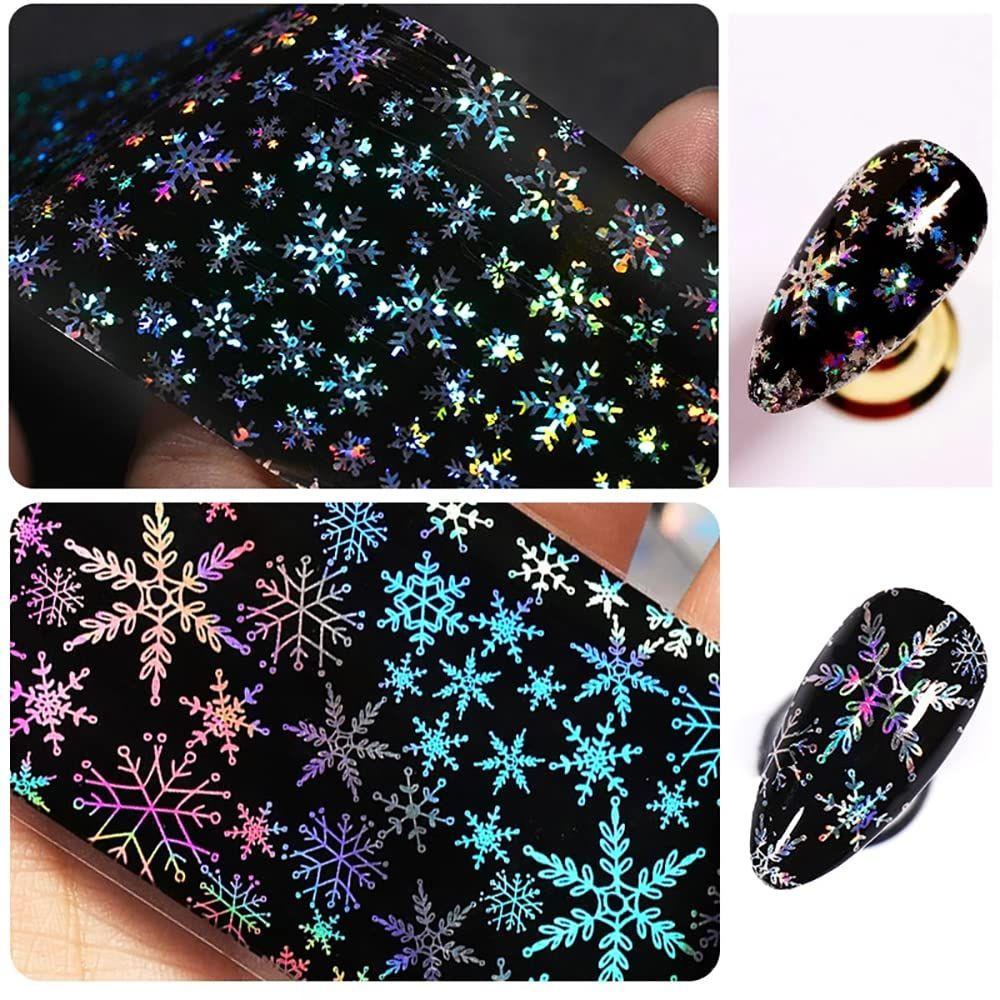 Bộ 10 Sticker Dán Móng Tay DIY Chủ Đề Giáng Sinh
