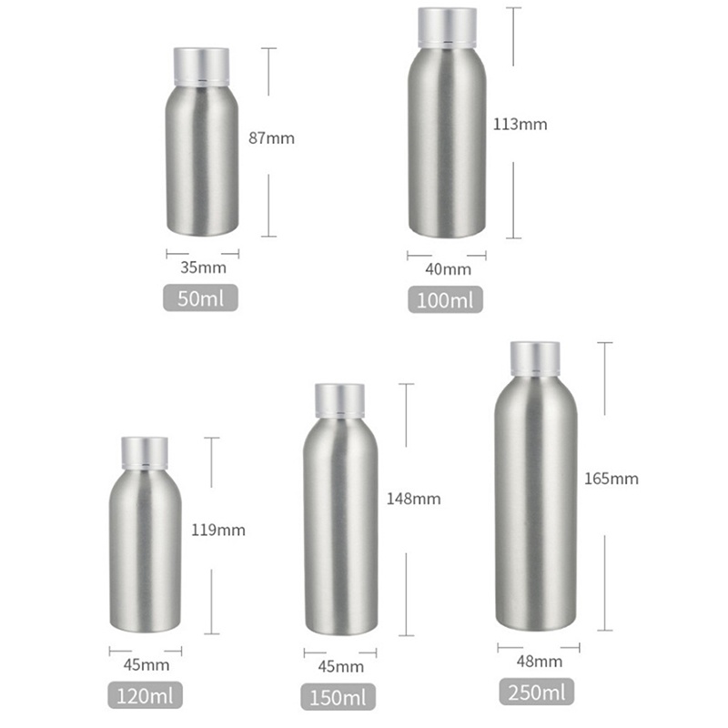 ### Bình Nước Rỗng Bằng Nhôm Dung Tích 50 / 100 / 120 / 150