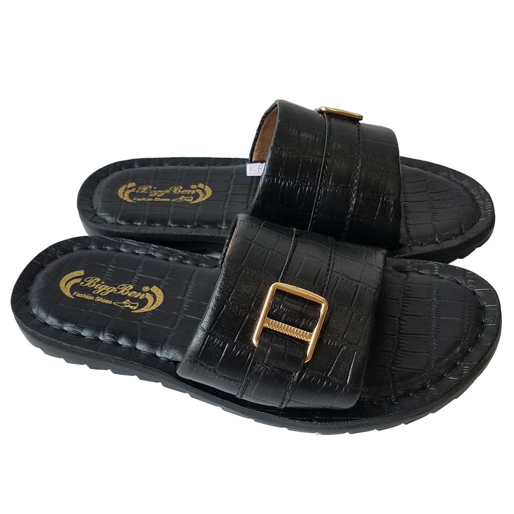 Dép Nam Quai Ngang Da Bò Thật BIGBEN Cao Cấp DN335