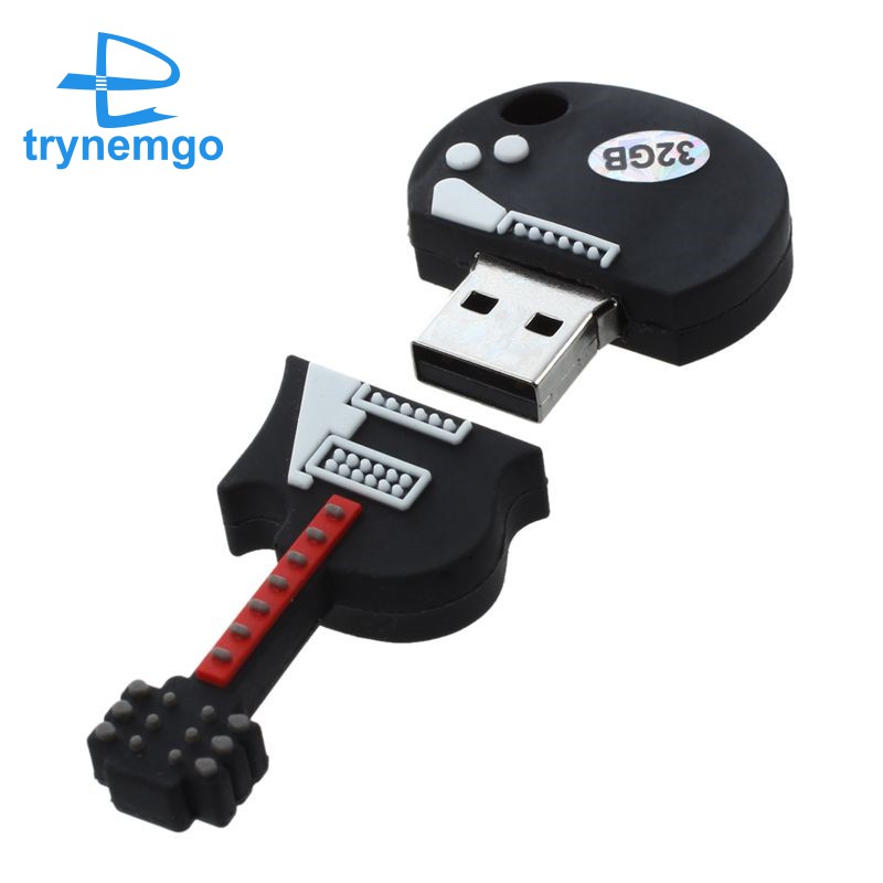 Usb 2.0 32gb Hình Đàn Ghi Ta Điện Màu Đen