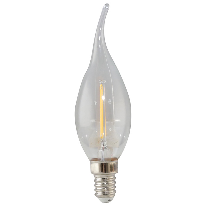 Đèn led bulb màu rạng đông , Bóng đèn led NẾN DÂY TÓC 2.5W LED N/2.5W