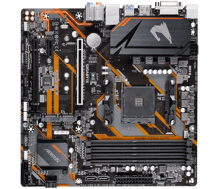 Bo Mạch Chủ Mainboard Gigabyte GA-B450 Aorus Elite - Hàng Chính Hãng BH 36 Tháng