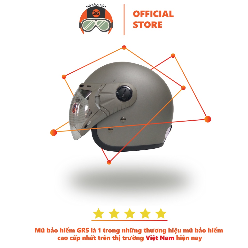 Mũ Bảo Hiểm Đẹp GRS A368K (nhiều màu)