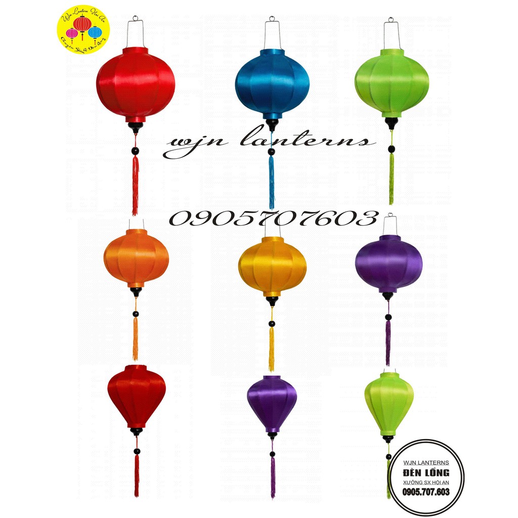 Đèn lồng hội an vải phi kháng nước và bụi thích hợp treo ngoài trờivietnames lanterns