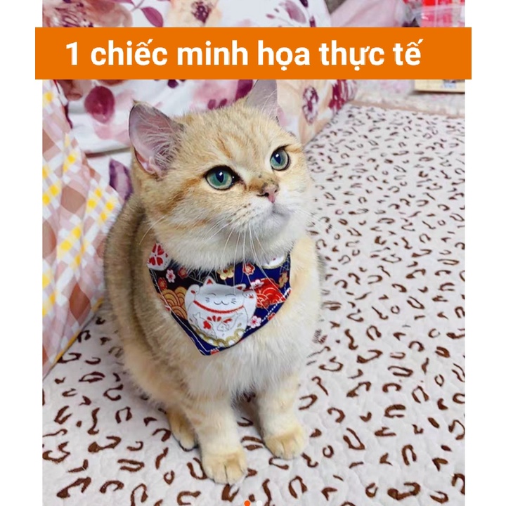 Yếm đeo cổ cho mèo phong cách Nhật Bản siêu đẹp