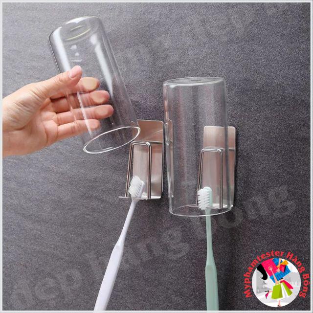 Giá cắm chải inox kèm keo