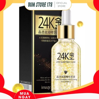 Serum dưỡng da chuyên sâu trắng da và chống lão hóa Bioaqua 24k đen