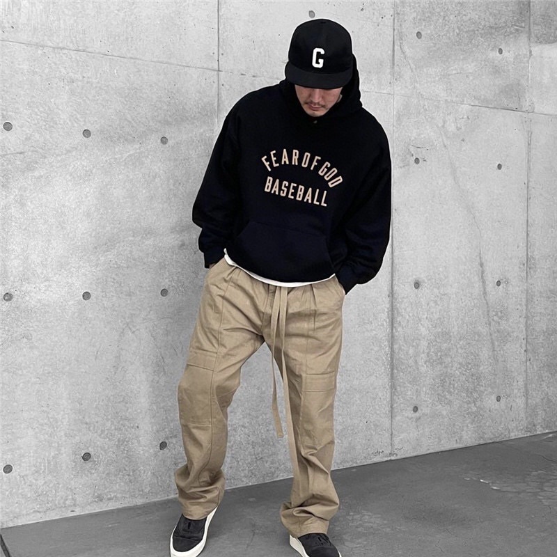 Áo Hoodie nỉ bông BASEBALL FOG