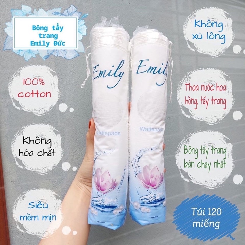 BÔNG TẨY TRANG EMILY 120 MIẾNG