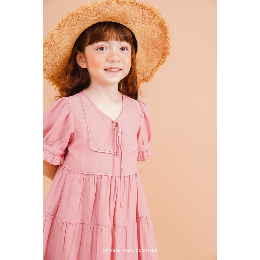 [Mã SR14MAY5 giảm 20K đơn 50K] Đầm Thiết Kế Lụa Cotton Sara Dress - Hồng