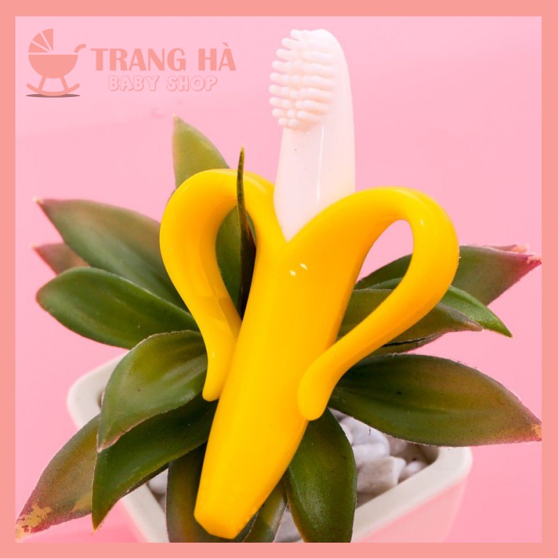 Gặm nướu và bàn chải chuối 2 in 1 BABY BANANA - Mỹ