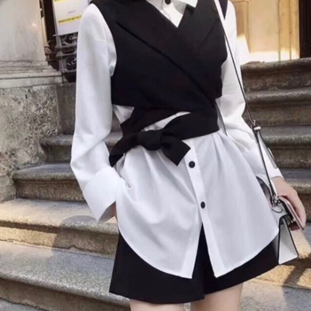 Set áo sơmi + gile