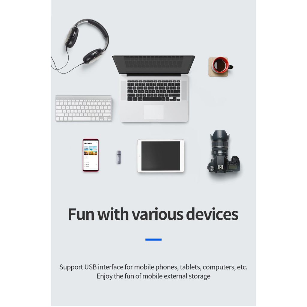 Đầu đọc thẻ nhớ llano USB 3 trong 1 thông minh chất lượng cao | BigBuy360 - bigbuy360.vn