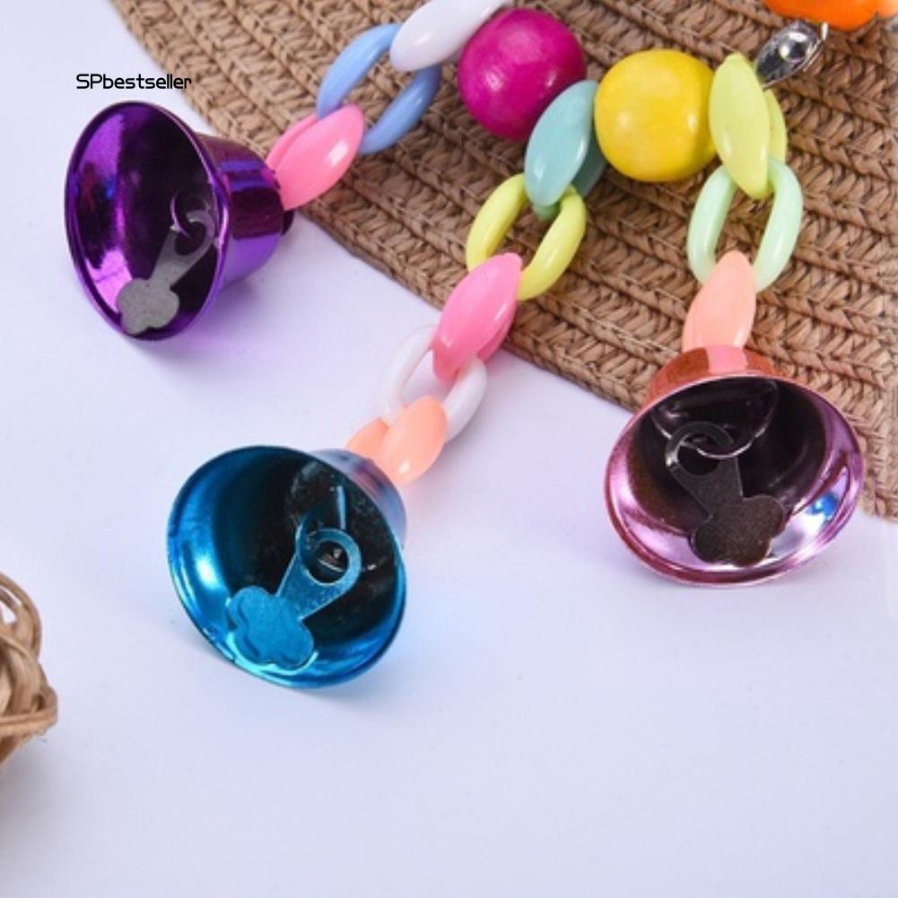 Đồ Chơi Dây Chuông Nhiều Màu Treo Lồng Chim Vẹt