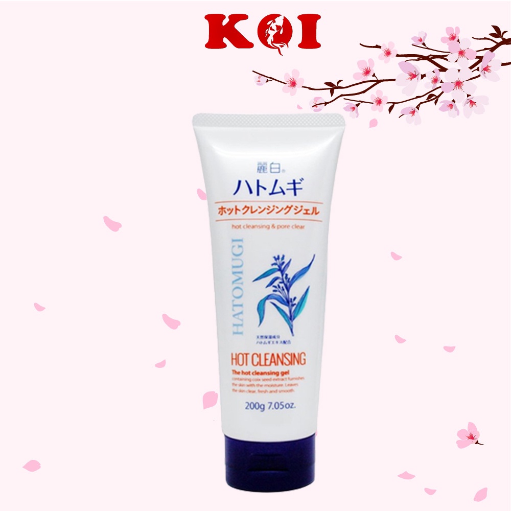 Gel tẩy trang nóng chiết xuất hạt ý dĩ Hatomugi Hot Cleansing Gel Nhật Bản 200g