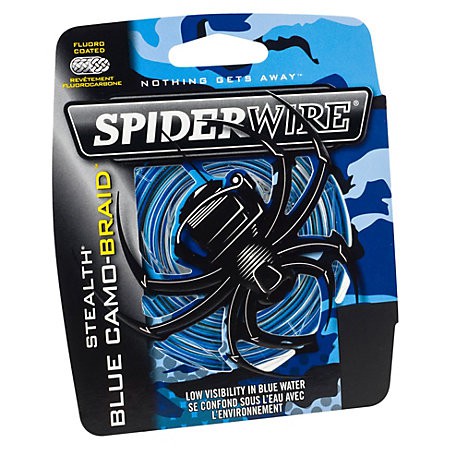 Dây cước câu cá bện tàng hình siêu bền Spider Wire Blue Camou 114m