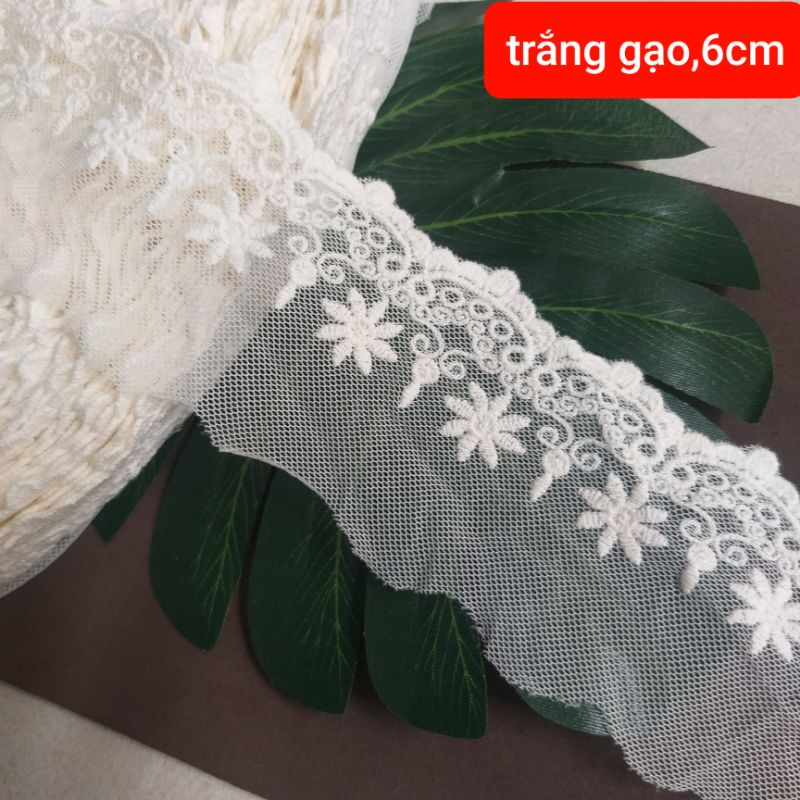 Ren lưới chân trang trí ,size 6 cm ( 1 mét)