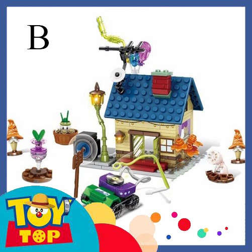 Đồ chơi lắp ráp Xếp hình Plants vs Zombies ghép Zombie, Plant - Hoa quả nổi giận SY1491A-B