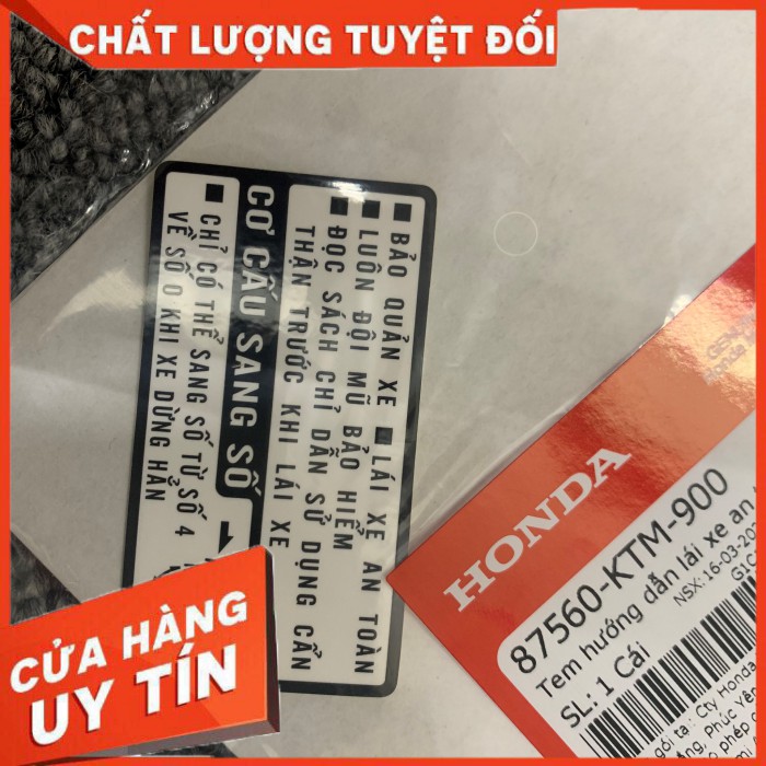 Tem Cơ Cấu Sang Số Xe Wave, Dream Honda chính hảng