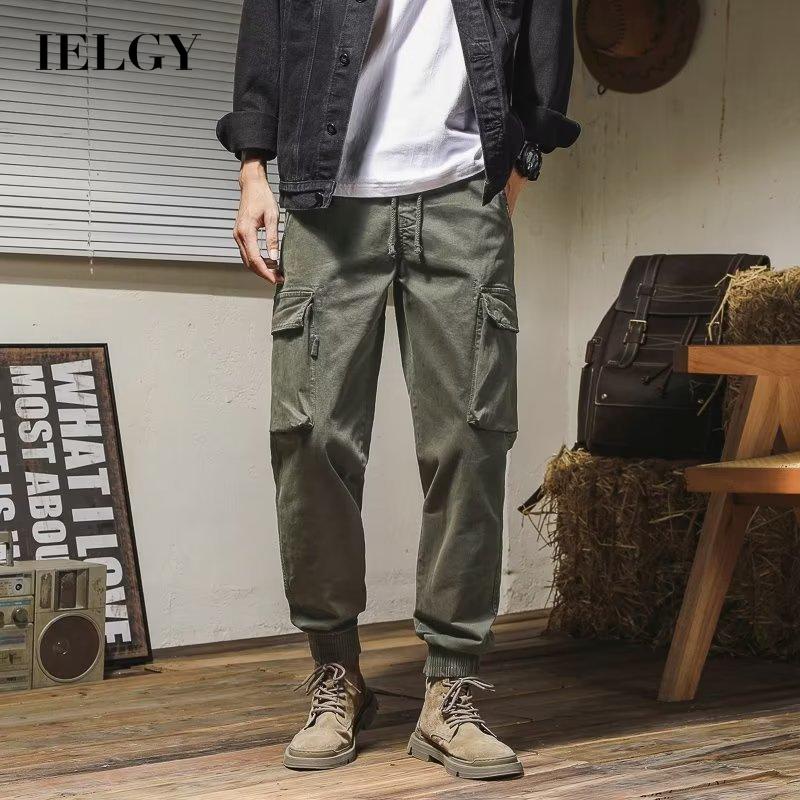 Ielgy Mũ Lưỡi Trai Nhiều Túi Phong Cách vintage Cho Nam
