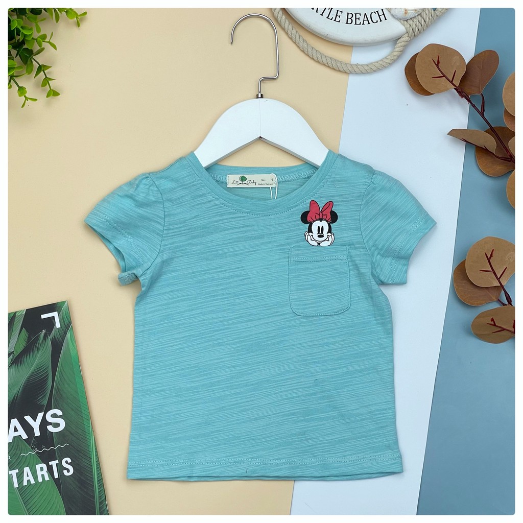 Áo cotton sược côc tay túi ngực bé gái size 1-5, cho bạn từ 10-17kg. Chất cotton sược mặc siêu mát, kiểu dáng đẹp. Lô 2