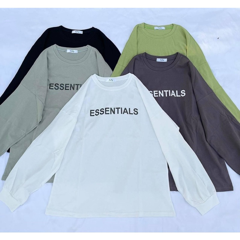 Áo thun dài tay unisex ESSENTIALS