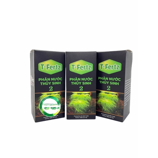Phân nước thủy sinh T Fertz Red - T Fertz Green cung cấp dinh dưỡng đa vi lượng cho cây thủy sinh