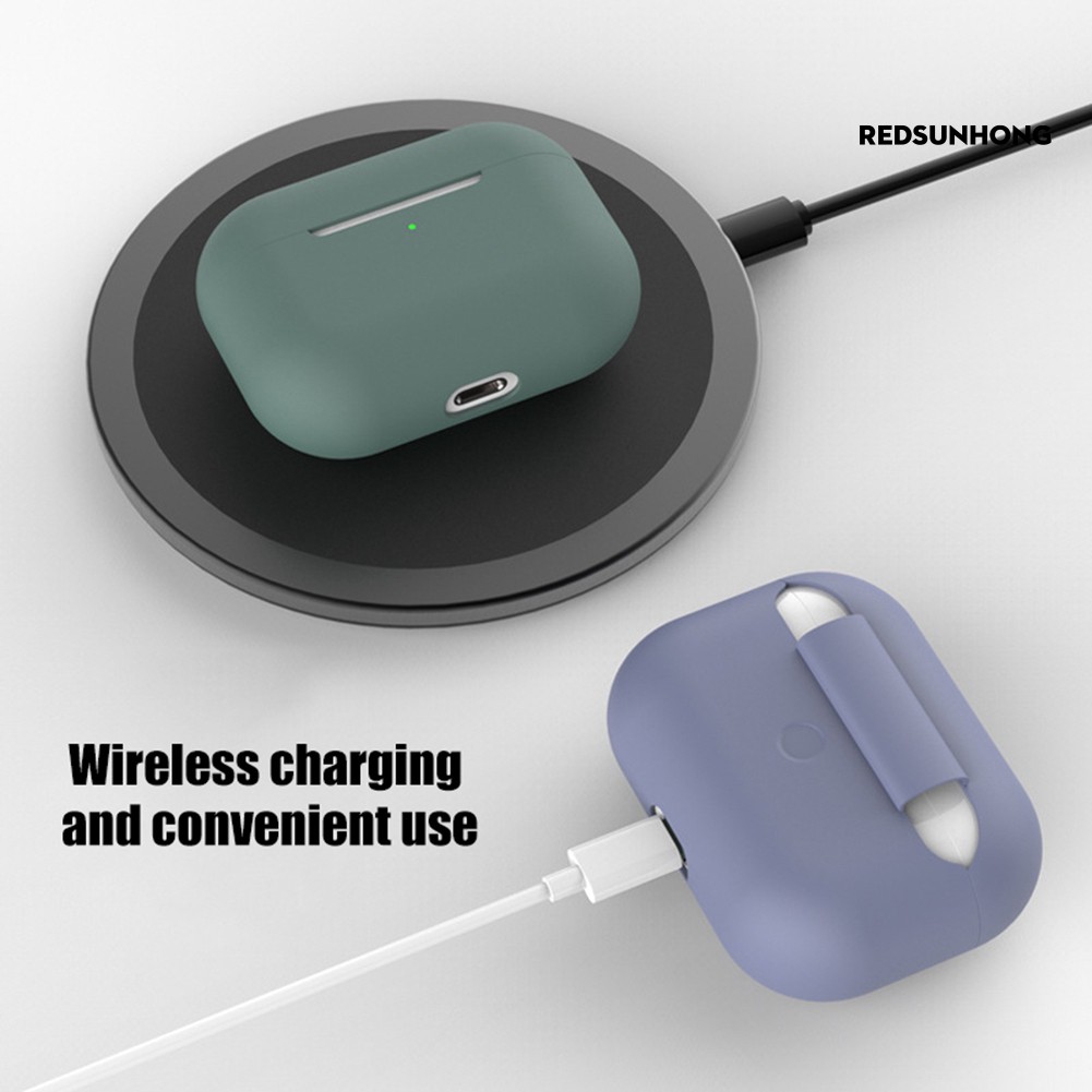 Vỏ Đựng Bảo Vệ Hộp Sạc Tai Nghe Airpods Pro 3 Bằng Silicone