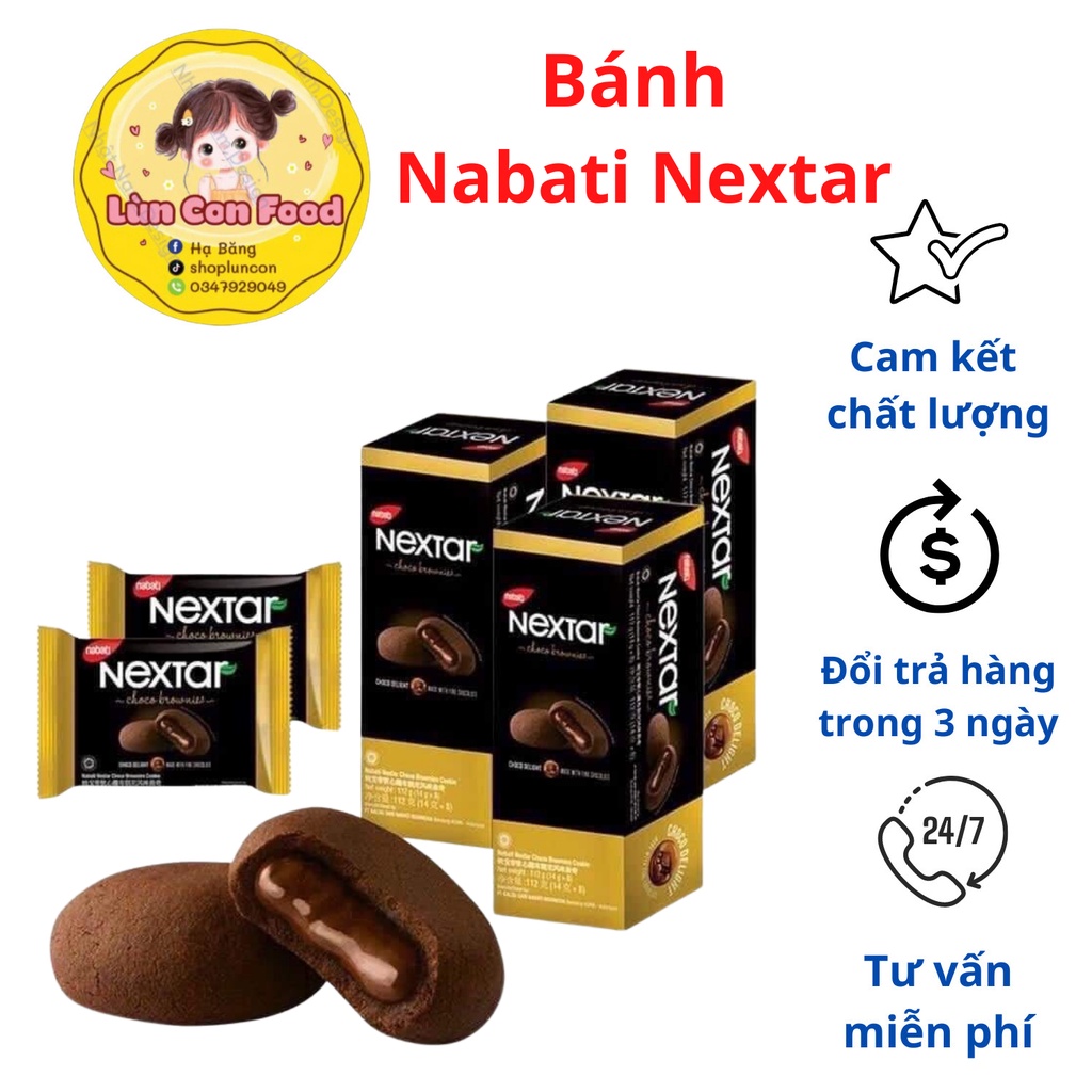 [ SẴN HCM ] BÁNH NATBATI NEXTAR ❤FREESHIP❤ BÁNH NABATI NEXTAR SỐT SOCOLA - Lùn Con Food