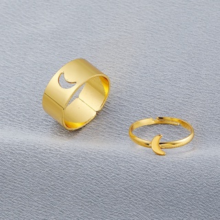 Set 2 Nhẫn Cặp Đôi Thiết Kế Đa Dạng Thời Trang
