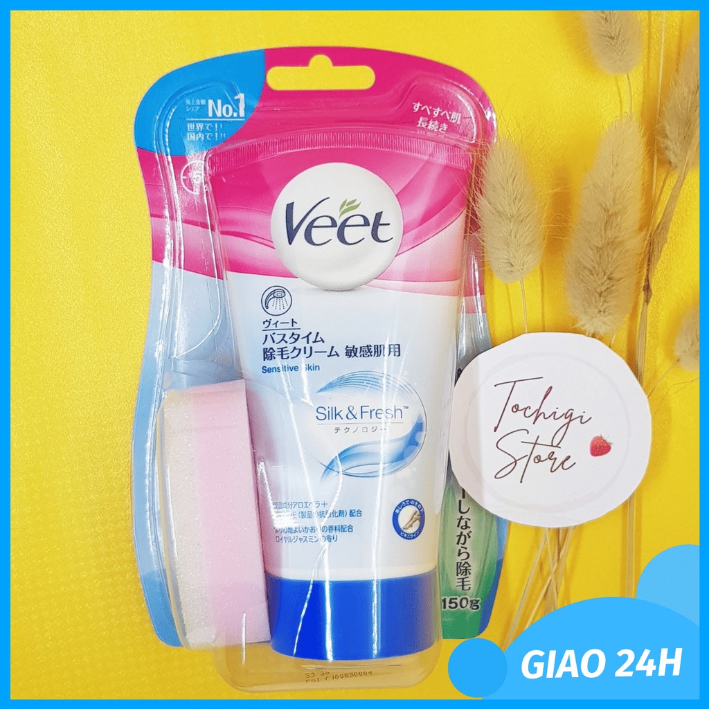 Kem tẩy lông Veet Nhật Bản cho da nhạy cảm 150g