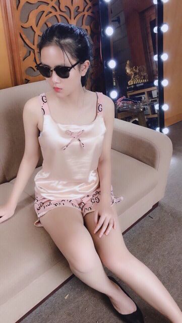 (Ảnh,video thật) Bộ Lụa Quần Đùi 2 Dây siêu xinh