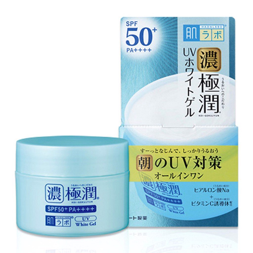 Kem dưỡng ẩm chống nắng ban ngày Hada Labo Koi-Gokujyun UV White Gel SPF50+ PA++++