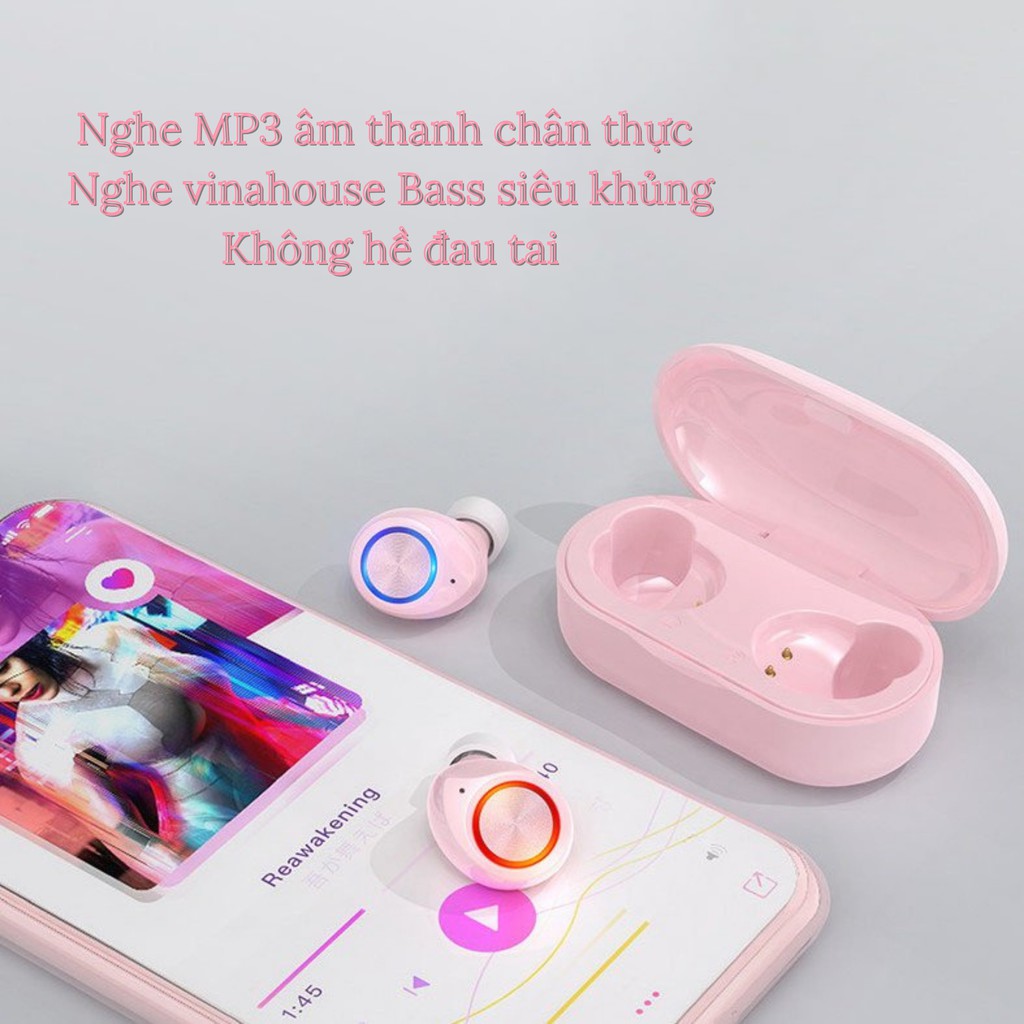 Tai nghe bluetooth nhét tai không dây TWS inpods TW60 có mic cho ios và android chất lượng âm thanh trung thực cao