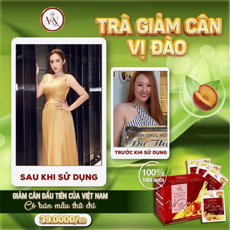 Trà Giảm Cân Vị Đào Đông Anh
