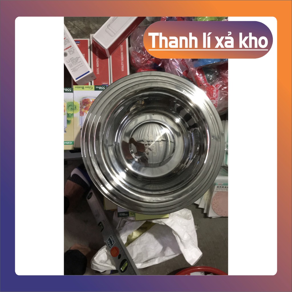 Thau inox 𝑭𝑹𝑬𝑬𝑺𝑯𝑰𝑷 Chậu Inox 304 - Âu Inox 304 Hàng Cao Cấp Nhập Khẩu Trực Tiếp Dày Dặn, Đẹp